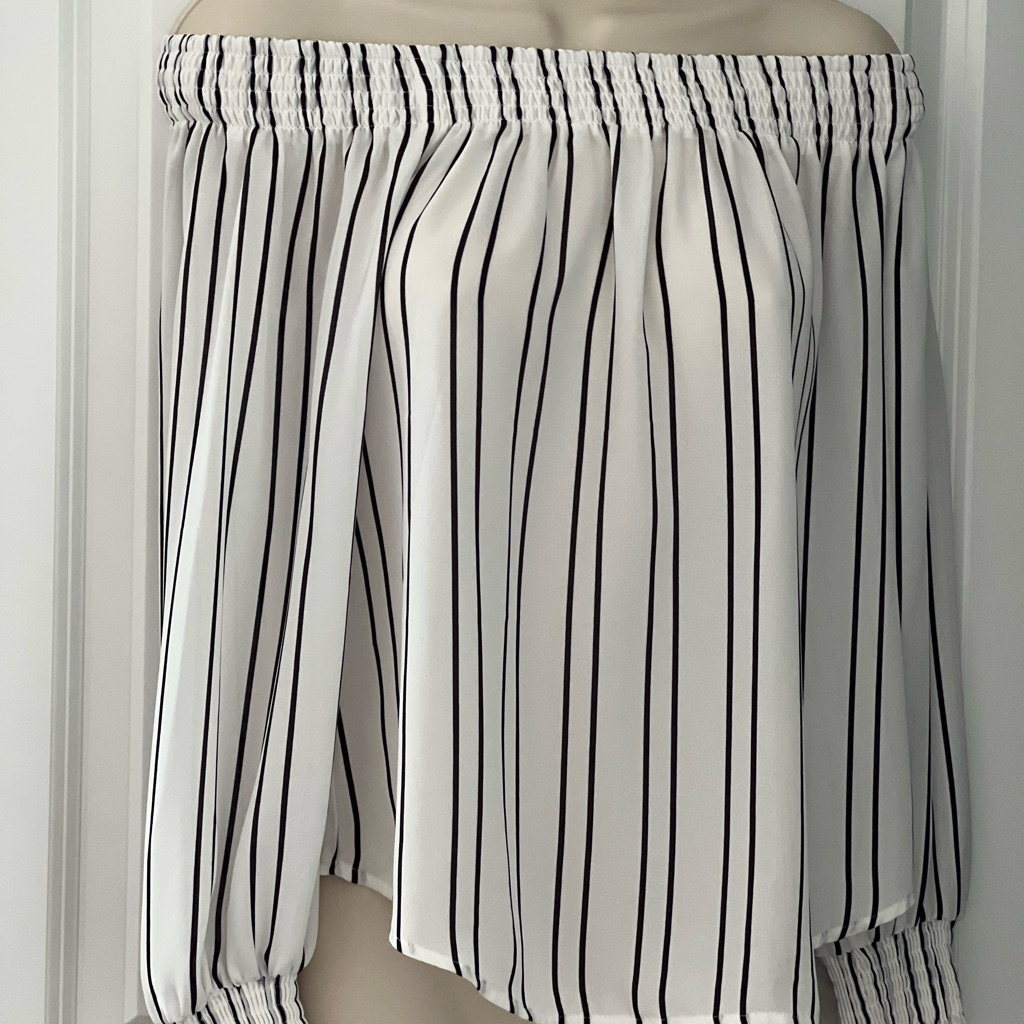 Stripe Pattern Blouse